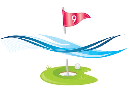 golf with wave image